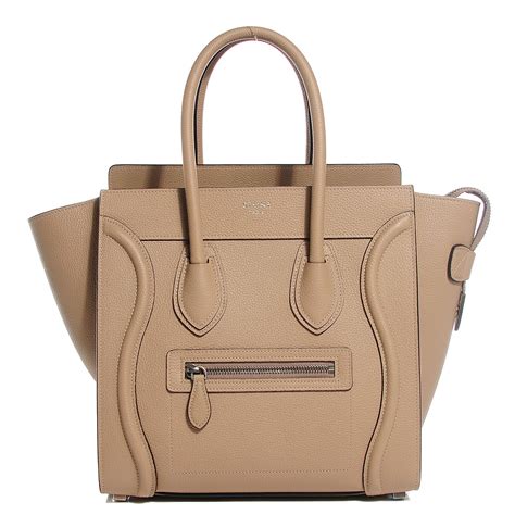 celine micro luggage handbag in baby drummed calfskin|MICRO LUGGAGE HANDBAG IN BABY DRUMMED CALFSKIN.